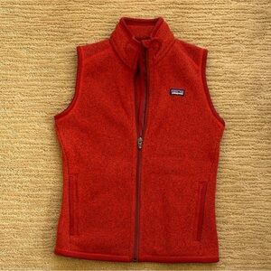 Patagonia Vibrant Red Sleeveless Fleece